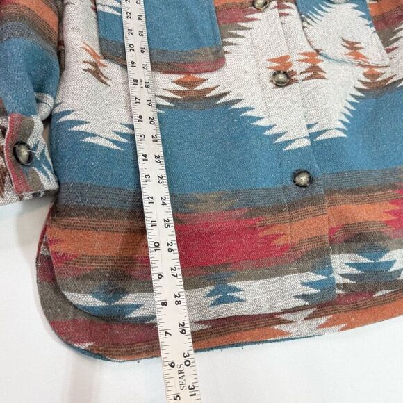 Altar'd State Jacket Shacket Womens Medium Aztec Fleece Heavyweight Button Up - Picture 2 of 7
